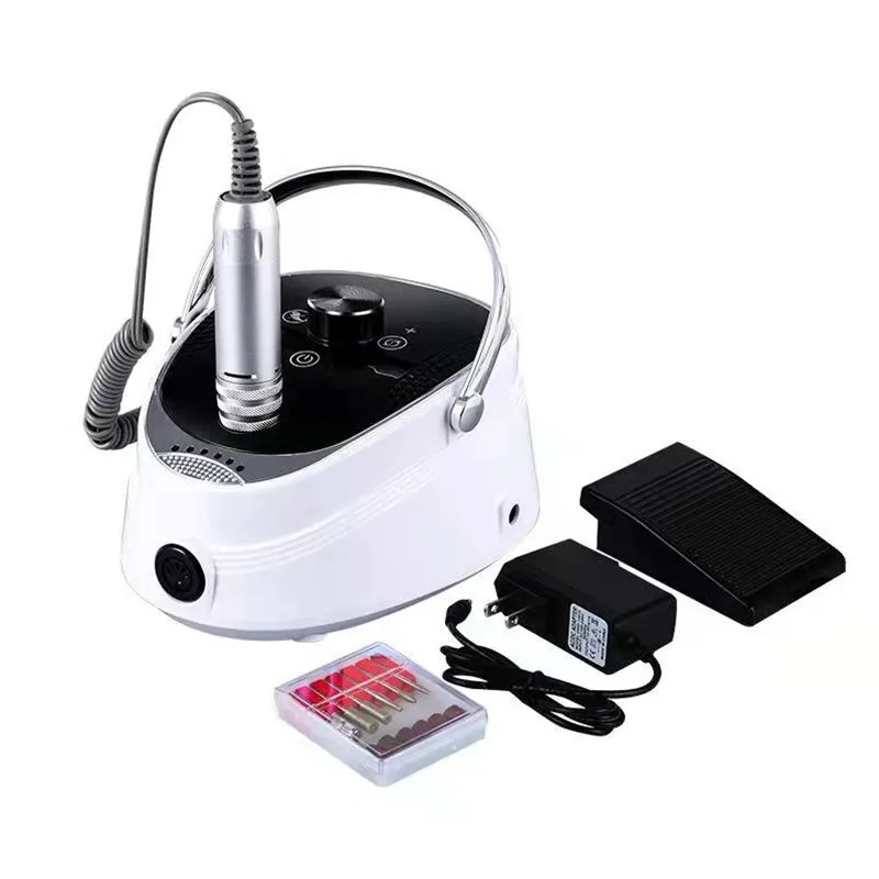 Perceuse à Ongles Rechargeable, Polisseuse de Gel, Portable, pour Manucure, Fraiseuse, 35000 RPM