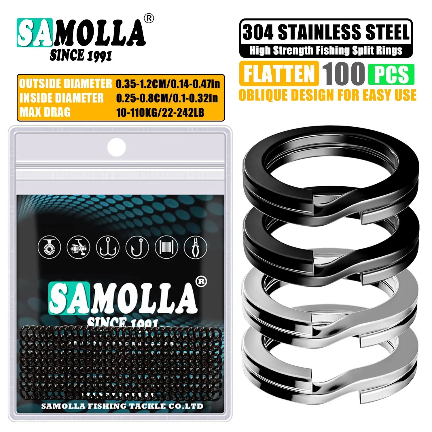 Stainless Steel Split Rings 1