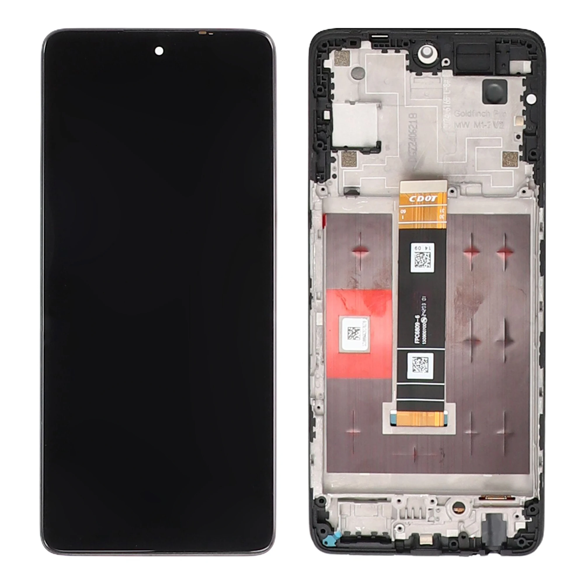 for-tcl-50-pro-nxtpaper-5g-t803e-t803d-grade-b-lcd-screen-and-digitizer-assembly-frame-part-glossy-screen-without-logo