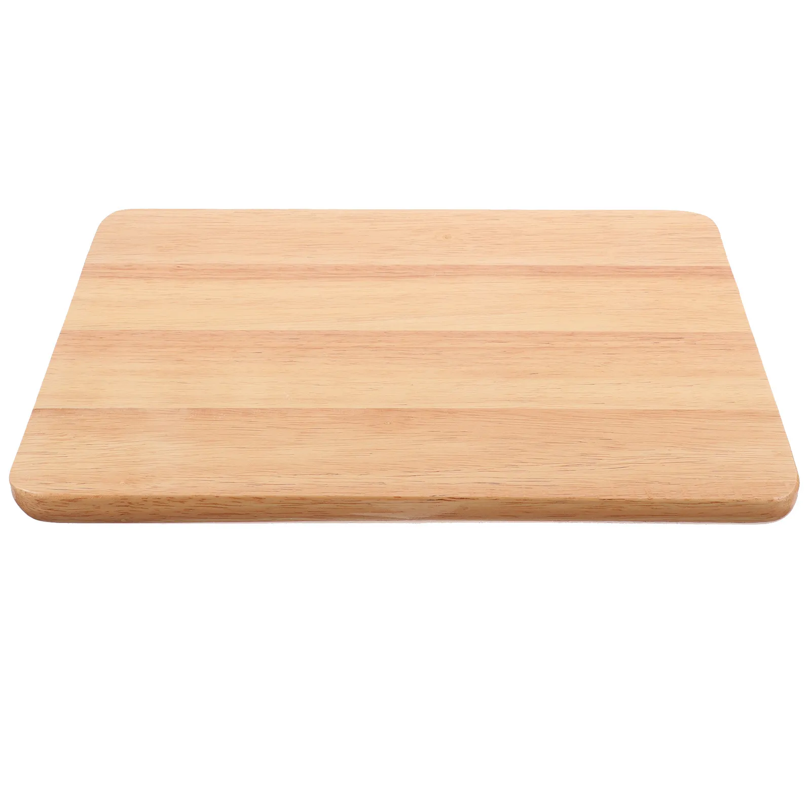 Sturdy Wooden Stool Seat Replacement Square Shape Natural Wood Grain Easy to Install Extend Stool Office