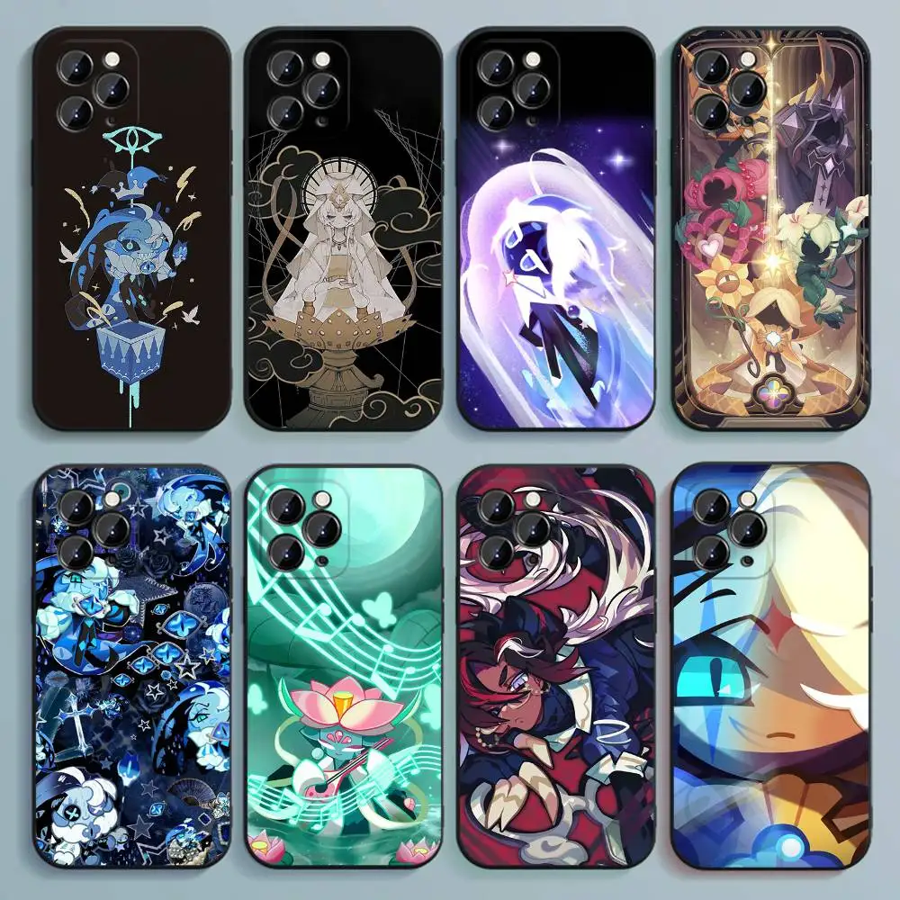 C-Cookies R-Run Kingdom Handyhülle für iPhone 17,16,15,14,13,12,Pro,Max,Plus,E,SE4,Air,Mini, schwarze Softcover