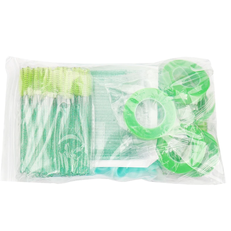 305 قطعة/المجموعة رمش تمديد لوازم عدة لاش مايكرو فرشاة الشريط حامل الصمغ حلقة لصقة عين المتاح ماسكارا الصولجانات قضيب #6