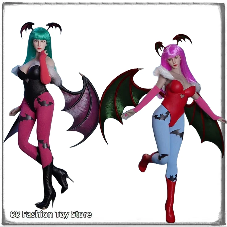 In Stock SUPER DUCK SET071 Fighting Goddess Darkstalker Morrigan Aensland Head Sculpt Clothes Set Fit 12Inch 1/6 Model Clothes