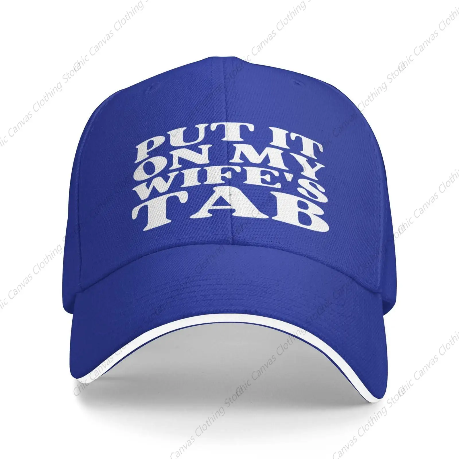 

Put It On My Wife's Tab Mother's Day Valentine's Day Gifts Hat Men Women Trucker Hat Outdoor Sports Baseball Cap Adjustable Hat