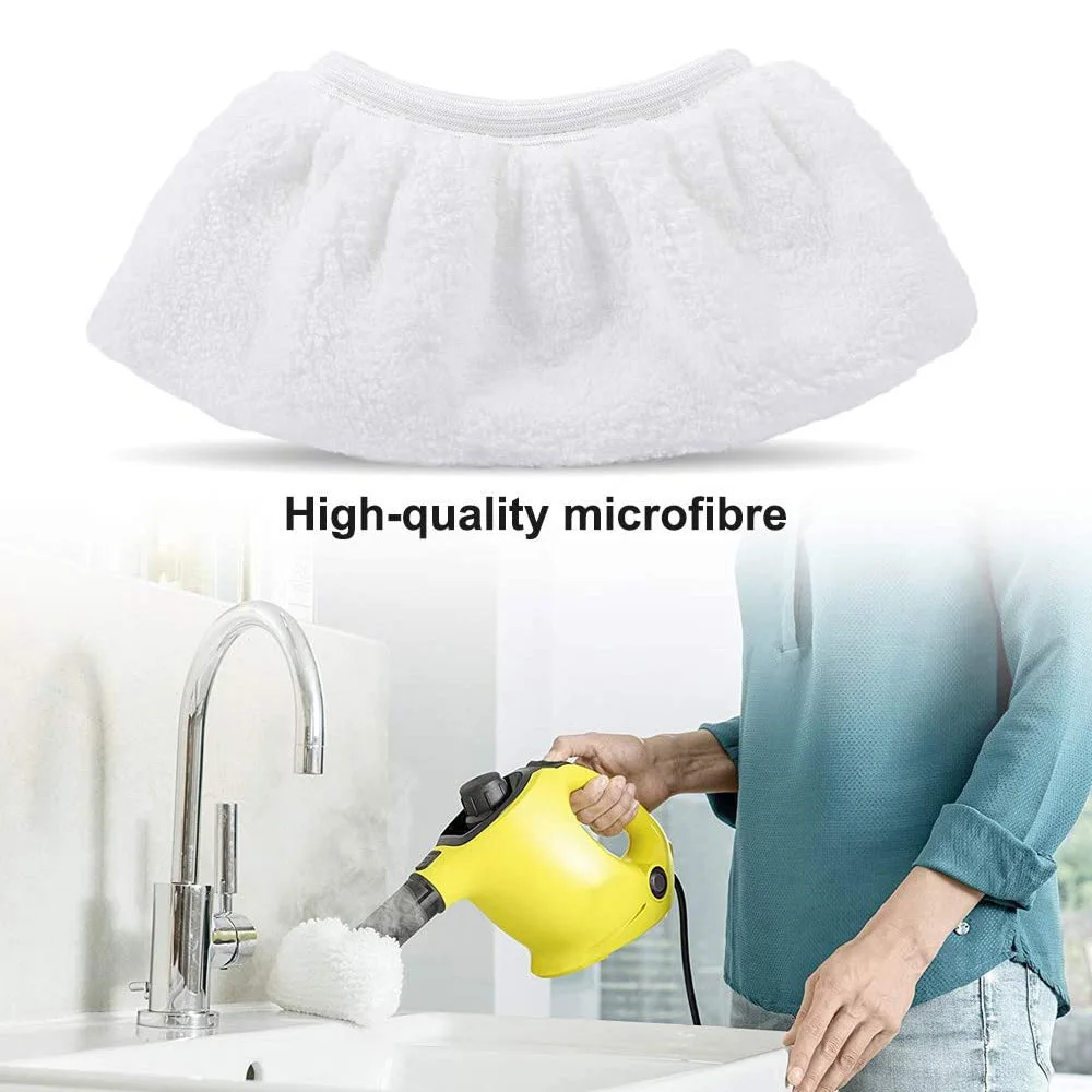مجموعة قماش A74G-Microfiber متوافقة مع منظف البخار Karcher EasyFix SC2، SC3، SC4، SC5 (3 لفوهة الأرضية + 3 للفوهة اليدوية)
