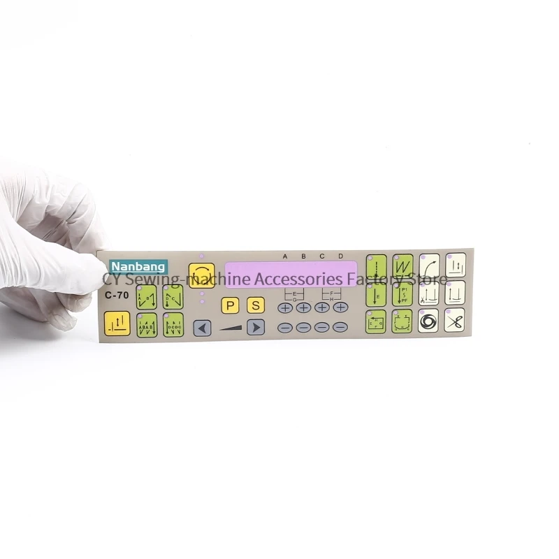 1PCS New Operation Panel Board Sticker Membrane Film Keypad Button Switch Paper for NANBANG Industrial Sewing Machine
