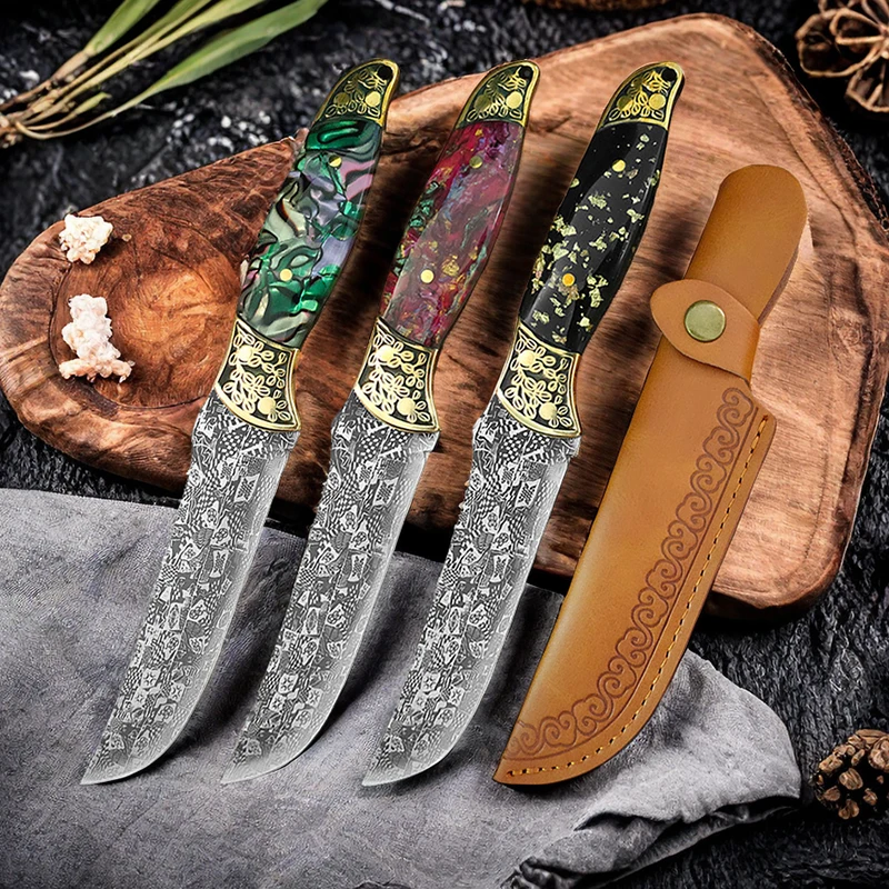 Kitchen Knife Chef Utility Knife Meat Cleaver Boning Slicing Cutting Steak Knife Barbecue Cutter Fishing Paring Tools