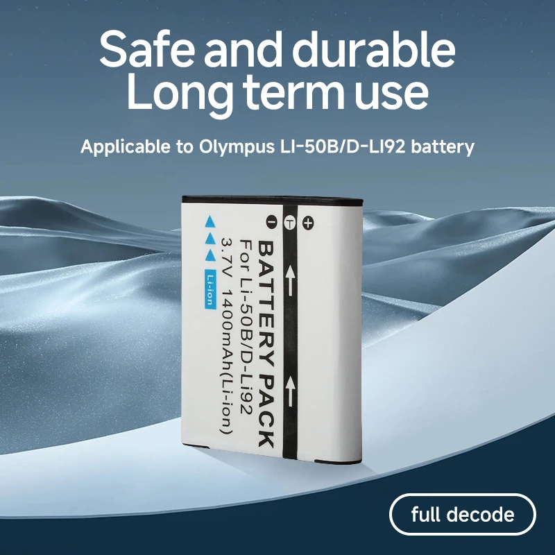 LI-50B バッテリー交換用 1050mAh オリンパススタイラス 1020 1030SW 1200 1500 デジタルカメラ用