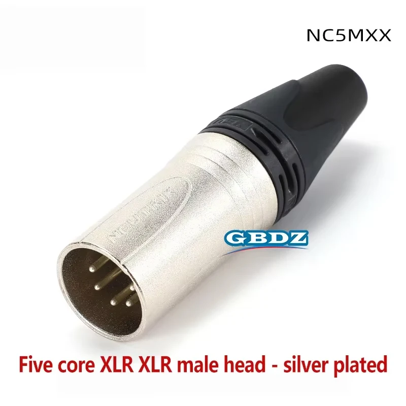 

NEUTRIK XLR 5 Pin Male / Female Balanced Cable Connector Plug NC5MXX NC5FXX With Color Ring Gold Plated Pin, For Microphone/MIC