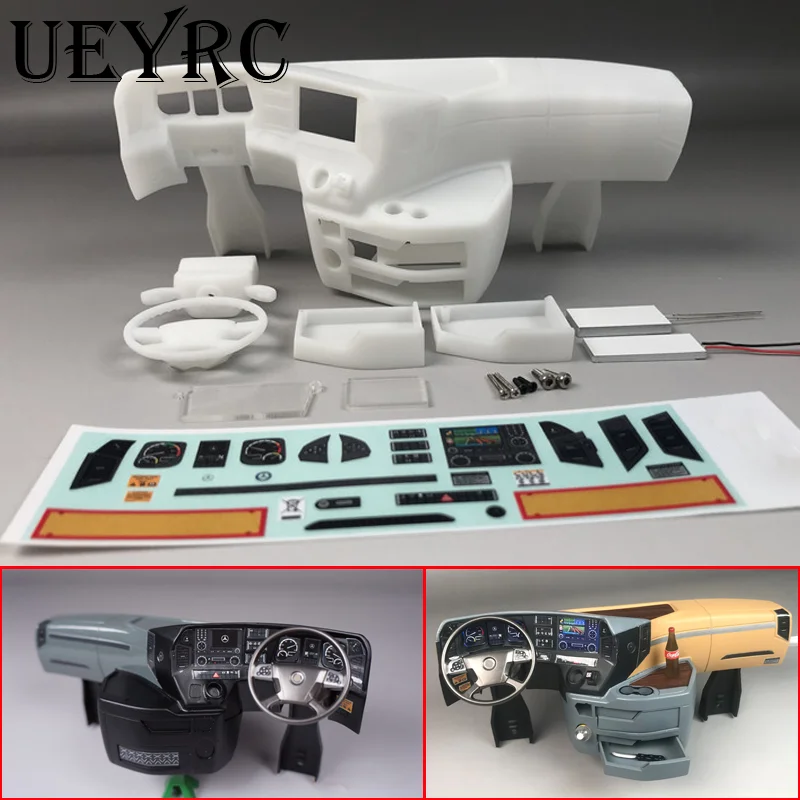 

Радиоуправляемый грузовик, левый и правый пептид, внутренняя центральная консоль для 1/14 Tamiya Самосвал BENZ Actros 3363 56348 1851, модель автомобиля «сделай сам»