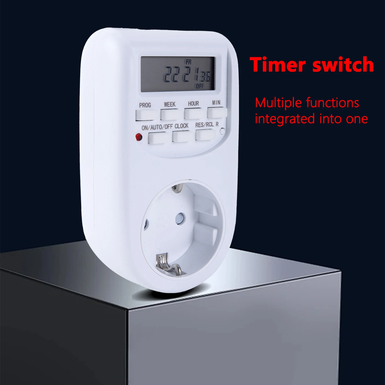 EU Plug Timer Switch Energy Saving Digital Kitchen Timer Week Hour Programmable Timing Socket 220V-240V 50Hz 2300W