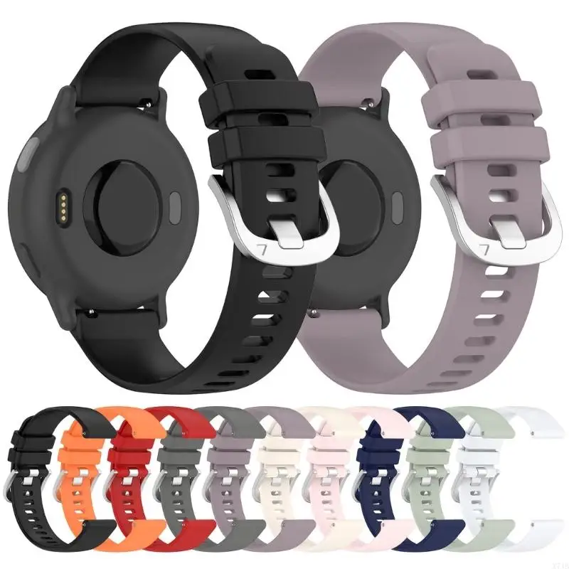 Adjustable Silicone Watchband Sweatproof Closure Quick Release Watch Straps Extended Durability for Smartwatch 5/6