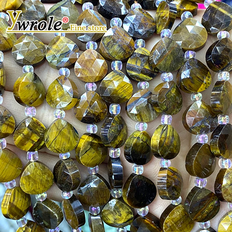 

Натуральный камень «Тигровый глаз» 12 мм, граненое сердце любви, свободные бусины-разделители для изготовления ювелирных изделий, серьги «сделай сам», браслеты, подвески, аксессуары