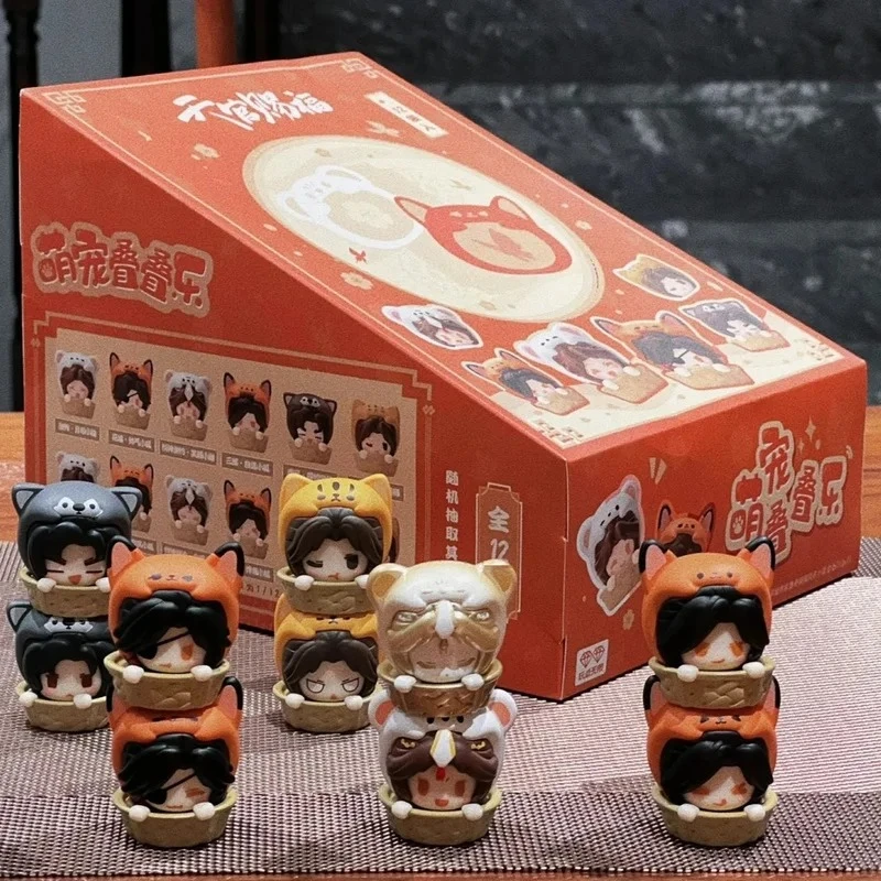 السماء الرسمية نعمة صندوق أعمى لطيف الحيوانات الأليفة سلسلة لطيف تمثال نموذج الكرتون جمع المنزل الديكور السلع هدية الكريسماس #1