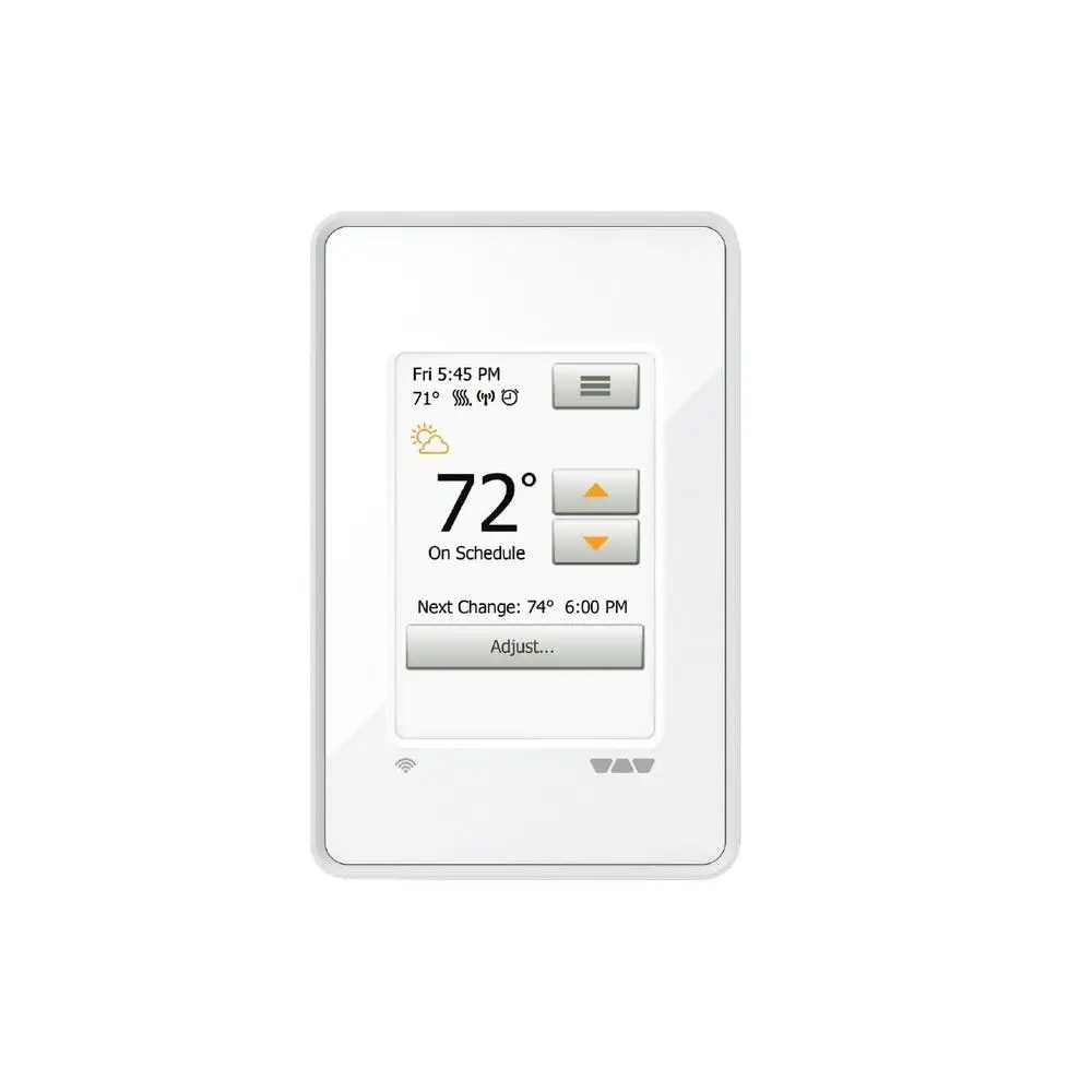 WiFi Programmable Touchscreen Thermostat Home Floor Heating Energy Monitoring App-Controlled Safety Features Easy Installation