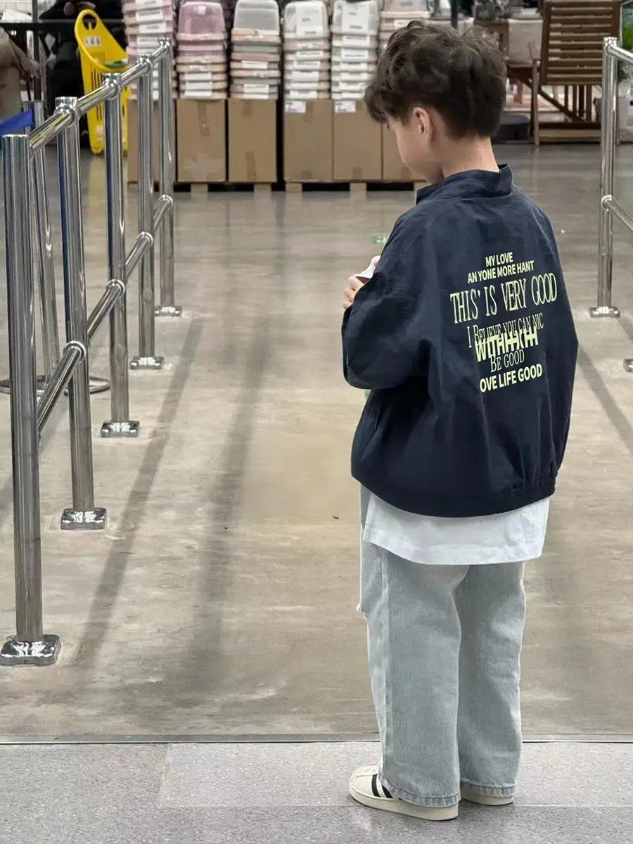 Boys' outerwear for autumn 2026 new style for boys' baby windbreakers trendy brand cool tops children's clothing 6