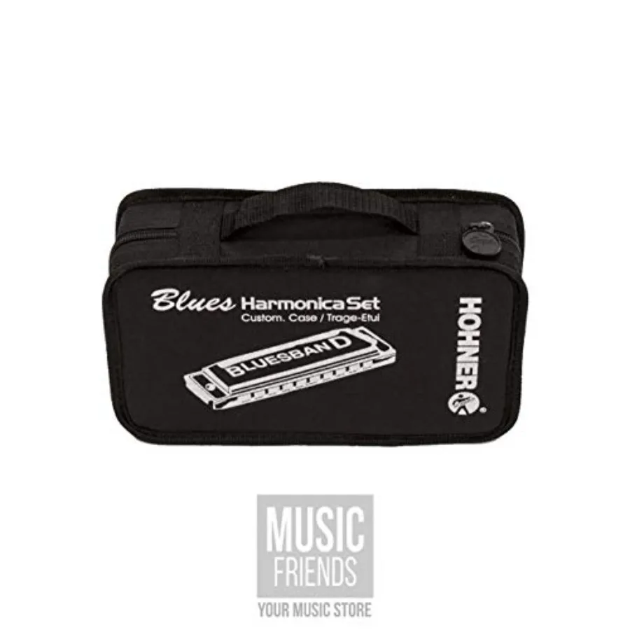 مجموعة Hohner Bluesband Harmonica مكونة من 7 قطع لعشاق موسيقى البلوز تتضمن هارمونيكا مفاتيح متعددة للعب متعدد الاستخدامات في Liv