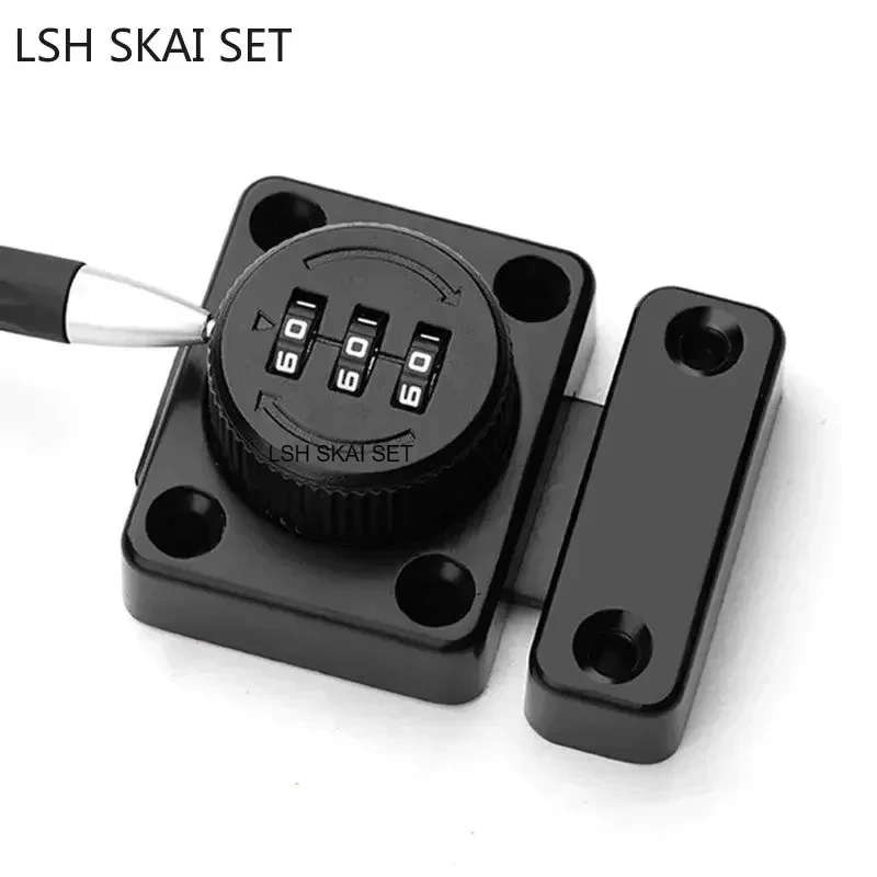 3 Digit Combination Password Door Lock Zinc Alloy Smart Cam Code Cabinet Lock Sliding Door Bolt Lock Home Security Hardware