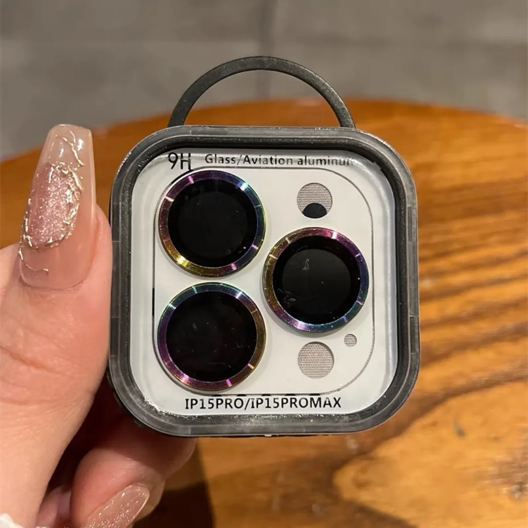 2-3Pcs โลหะกล้องเลนส์ตัวป้องกันสำหรับไอโฟน 15 พลัส 16 โปรแม็กซ์ 17 โปร 14 พลัสป้องกันฟิล์มอุปกรณ์เสริม