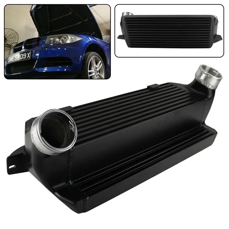 Intercooler Tuning Performance For BMW N54/N55 Engines E90 E92 335i 07-11  E82 E88 135i 08-13, Silver/Black