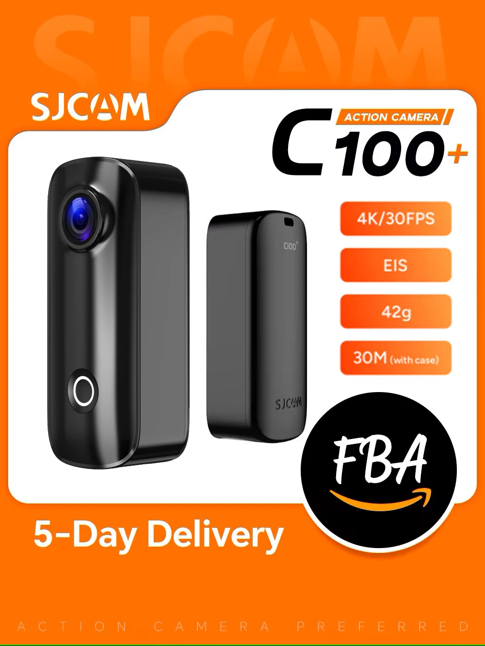 SJCAM C100 Plus Mini Action Camera 4K 30M Waterproof 2.4G WiFi Action Cam EIS APP Control For Sport bicycle helmet motorcycles