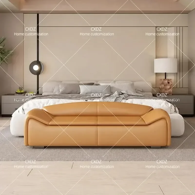 Light Luxury Couple Bedroom Bedside Stool Clothes Storage Bench Hotel Apartment Small Space Leisure Sofa End of Bed Seat