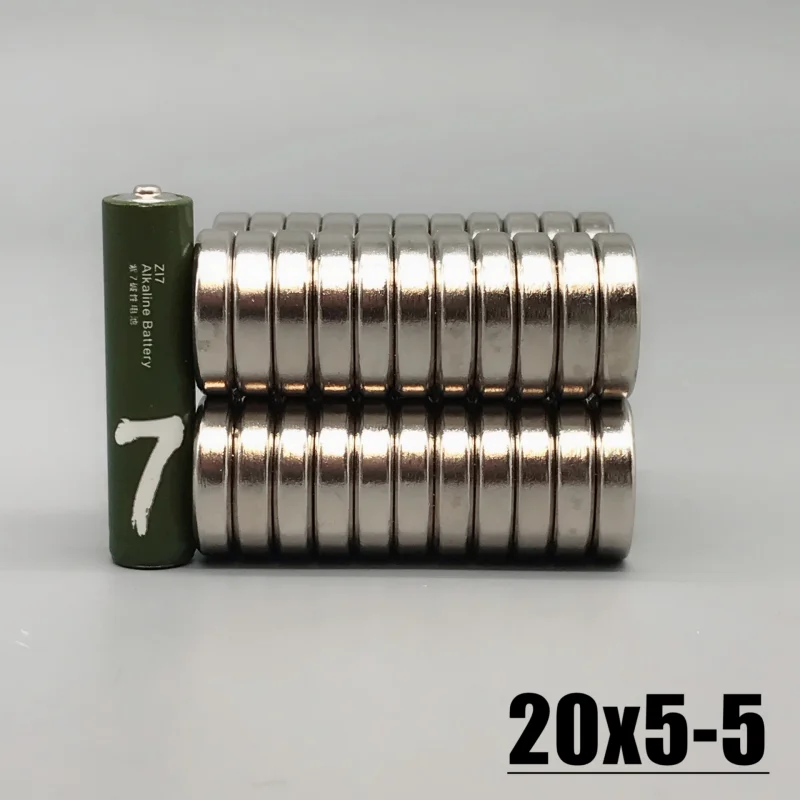 5/10/20/50/100Pcs 20*5-5mm Neodymium Disc Magnet 20x5 Hole 5 mm Super Powerful Strong Permanent Magnetic Imanes