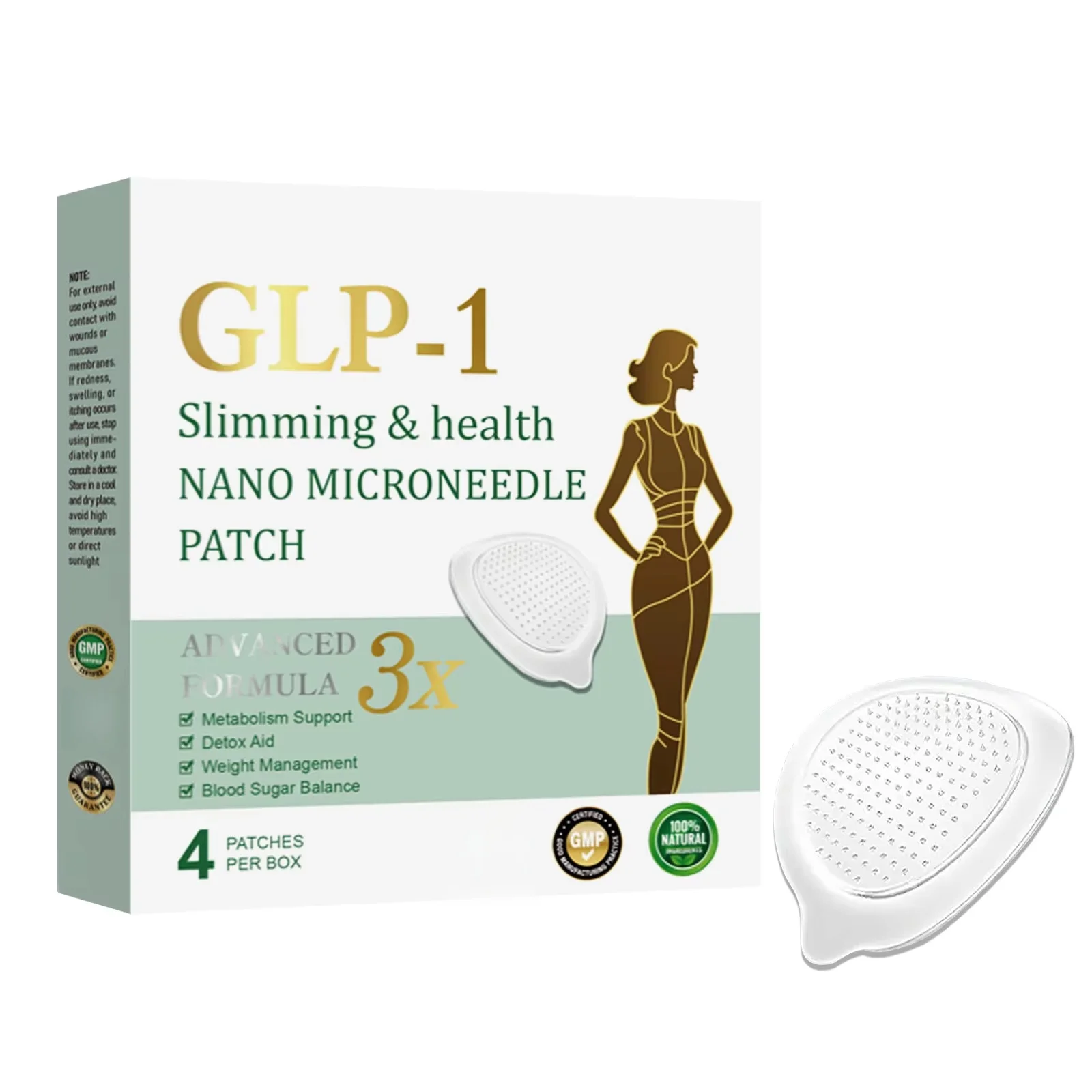 GLP-1 30-Piece Plant-Derived Wellness Patches | Appetite Regulation & Metabolic Flexibility Optimization for All Genders.