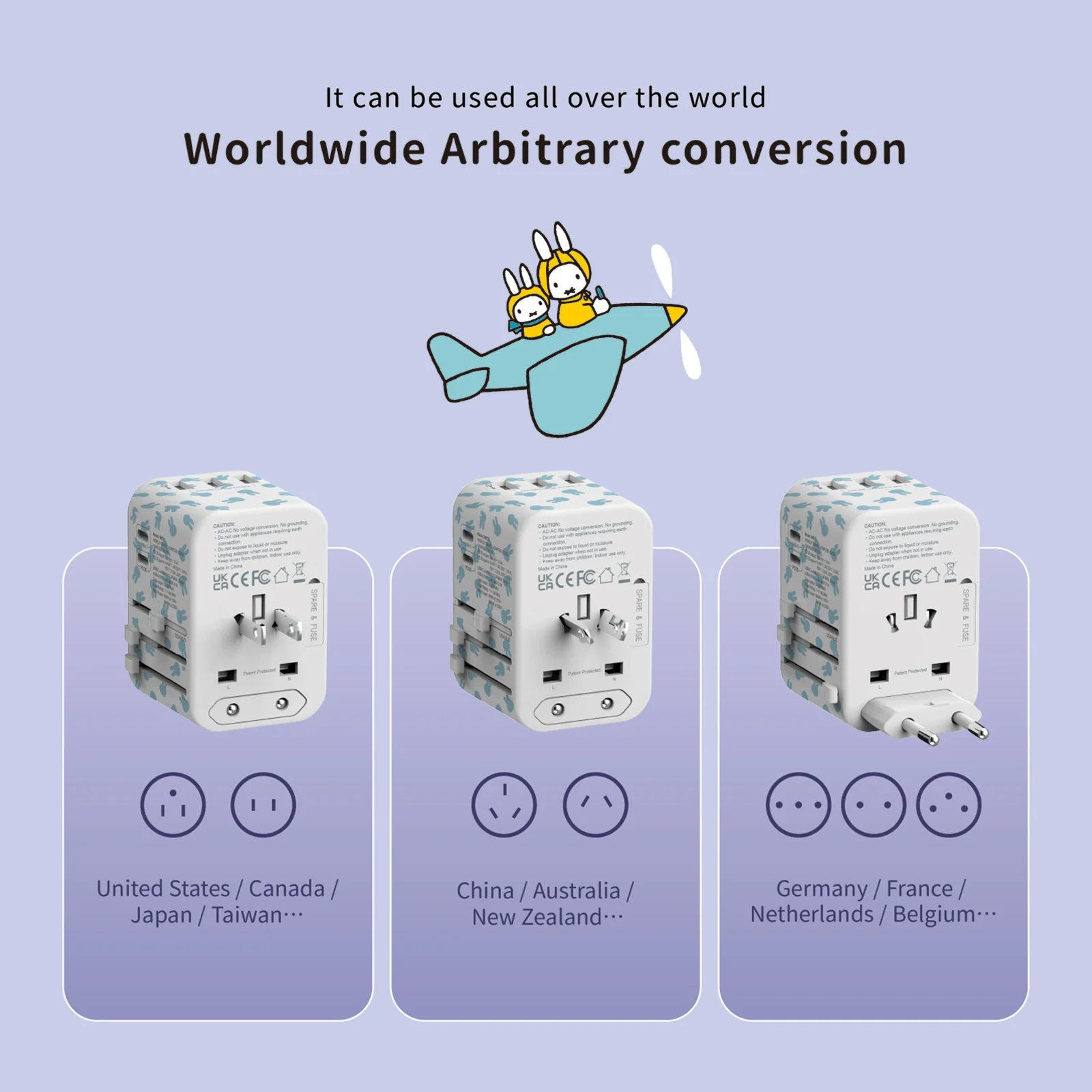 Adaptador de viagem universal MIPOW & MIFFY 35W