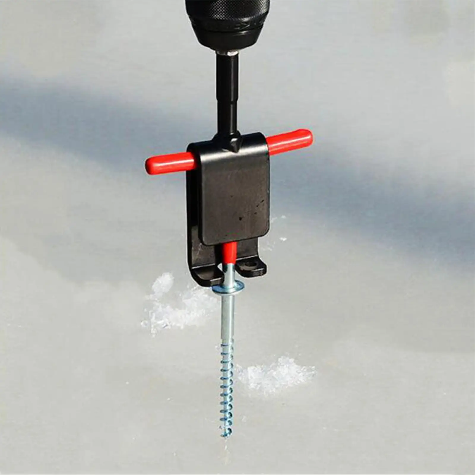 

Ice Fishing Anchors Set Metal Tent Nails Power Drill Adapter Tool Outdoor Shelter Ground Fix for Ice Box