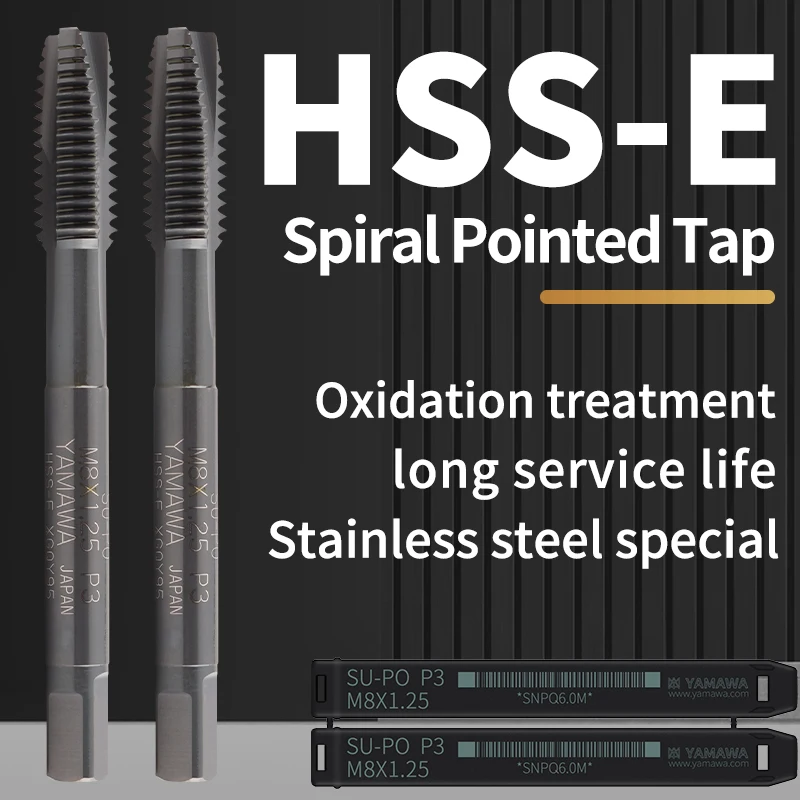 DUO MARTAP Japan Original YAMAWA OX Coating Spiral Pointed Tap  + PO OX M1.4 M2 M3 M4 M5 M6 M8 M10 M12 Machine Screw Thread Taps