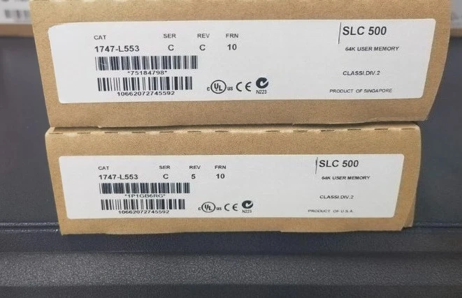 

Brand new original 1747-L553 5/05 controller, 64K, Ethernet and RS-232 communication ports Fast delivery