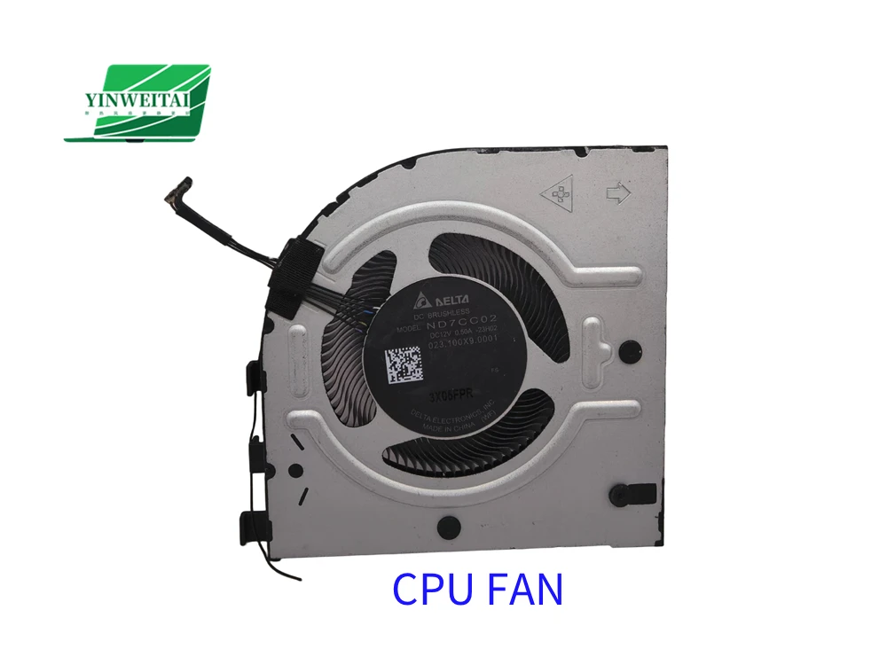 Fan for Lenovo ThinkPad P1 Gen 7 (Type 21KV, 21KW) DC12V ND7CC02 23H02 ND7CC01 23H01 023.100XA.0001 023.100X9