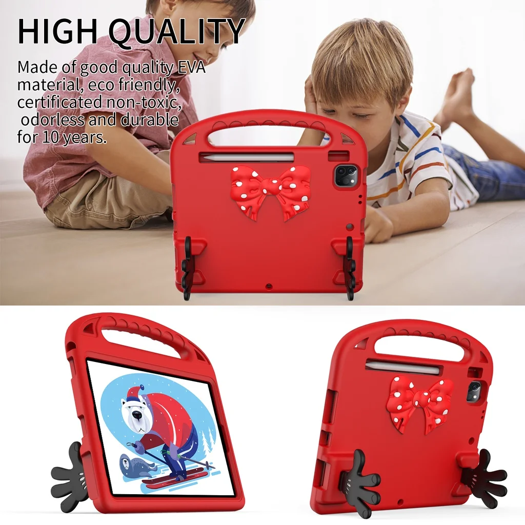 For Ipad Pro 11 2021 2020 2018 Air 5 4 3 2 1 10.2 9th 8th 7th 9.7 2017 2016 5th 6th  Mini 6 EVA Kids Stand Case Shockproof