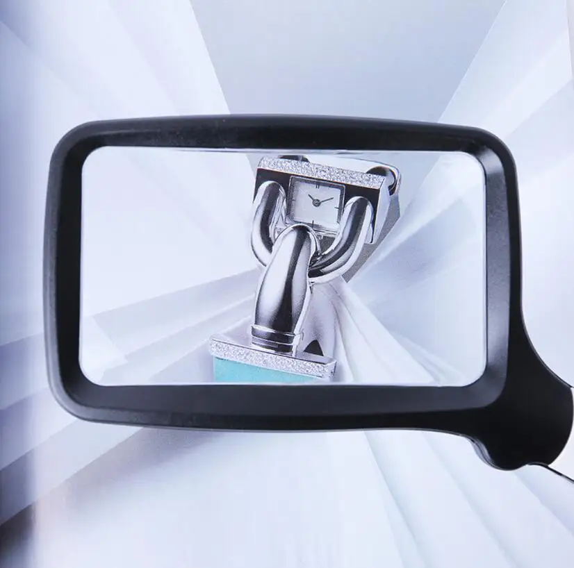 كلوز قراءة صحيفة HD الاكريليك المكبر 2 مرات التكبير 108x63 مللي متر مستطيل عدسة المحمولة للطي مع 5 قطعة مصابيح LED