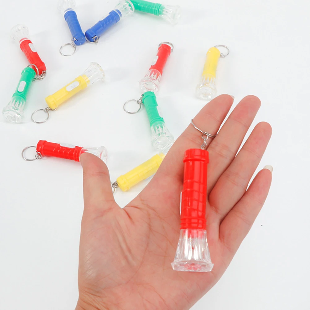 

18pcs Mini Flashlight LED Torch Keychain Hanging Decor Compact Outdoor Tool Plastic Material Portable Lighting Solution