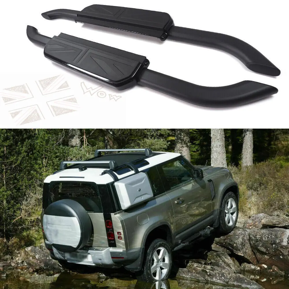 

Fits for Land Rover Defender 90 2D 2020 2021 2022 2023 2024 Side Step Running Board Nerf Bar