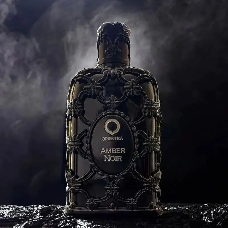 Orientica Amber Noir Eau De Parfum مع ملاحظات فيج إليمي وخشب الصندل عطر خشبي كهرماني متطور للرجال والنساء #5