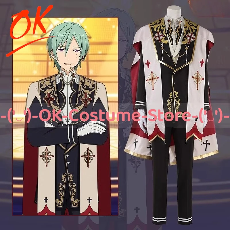 

[Customized Size] Ensemble Stars Tatsumi Kazehaya Cosplay Costume Black Blessing Quiet Prayer Outfit Halloween Party Uniform
