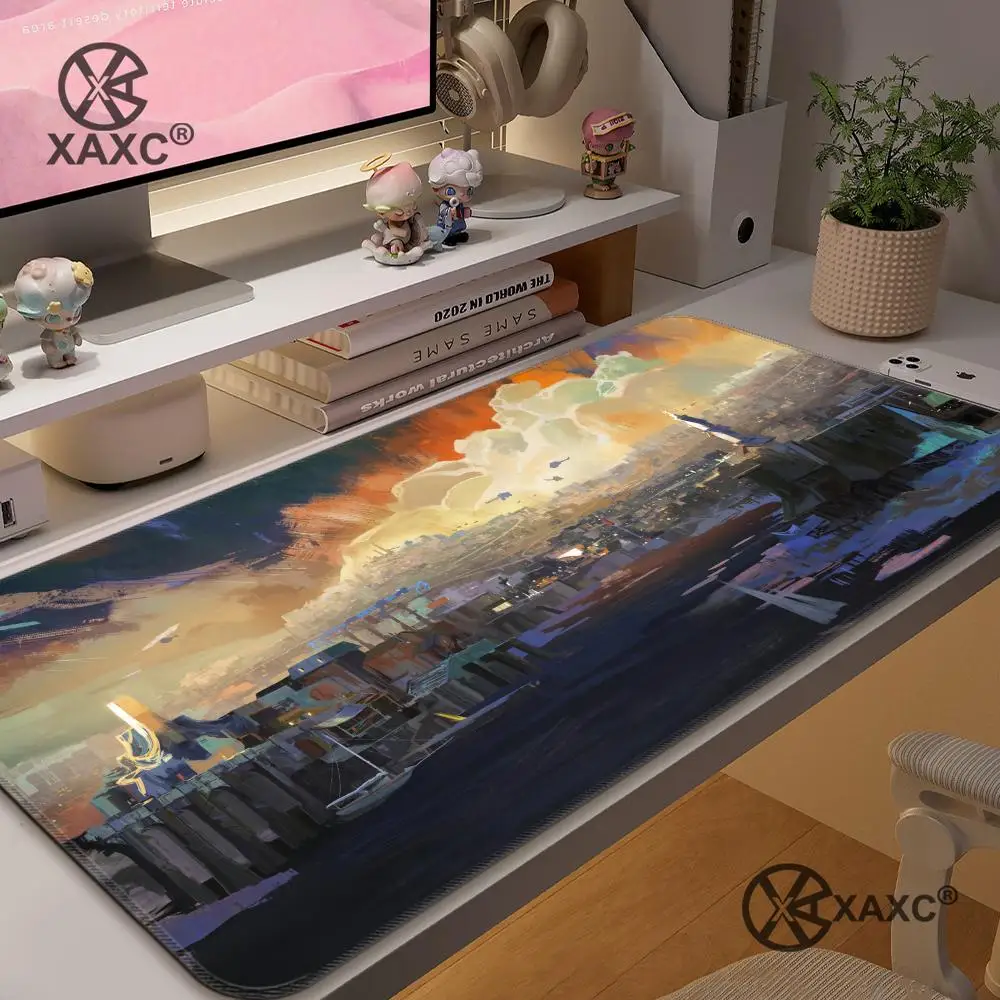 Disco Elysium XAXC Mouse Pad large keyboard mouse desk pad non-slip rubber gaming mouse pad laptop mouse carpet
