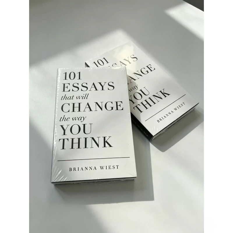 101 Essays That Will Change the Way You Think by Brianna Wiest Self Help Book Mental Health Inspirational Reading Gift