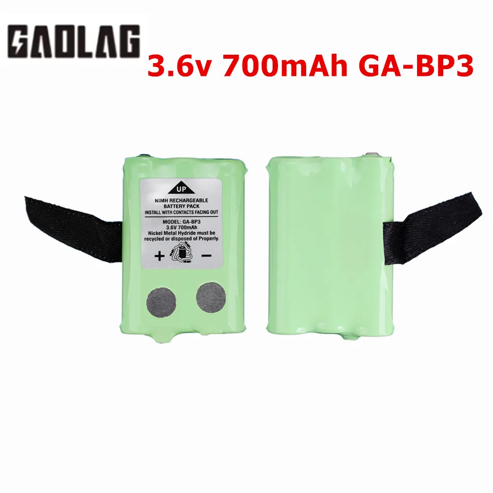 3.6V 700mAh GA-BP3 Battery Pack for Cobra PR145/150 /155G Walkie-Talkie 2-Way Radios NiMH Batteries 1pcs to 10pcs