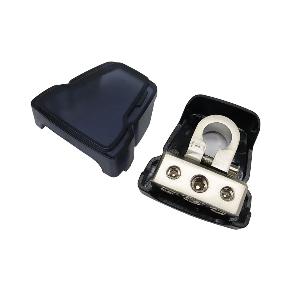 Car For Battery Terminal Clamps Pair for Positive Negative Connections 0/4GA In 2x4/8GA Out Zinc Alloy Construction
