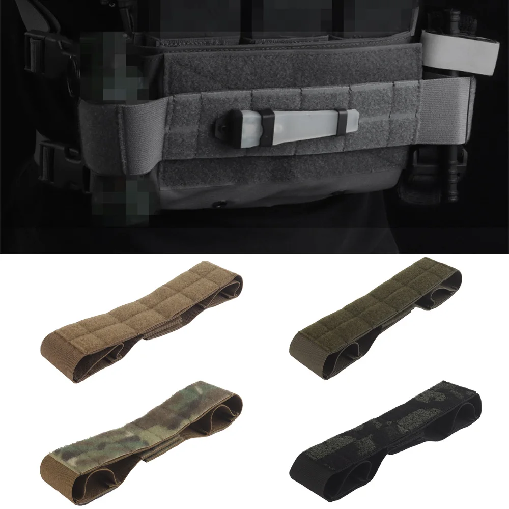 

Удлинительный ремень для нагрудного ремня Molle, двухслойная эластичная лента. Совместим только с нагрудным ремнем MK4.