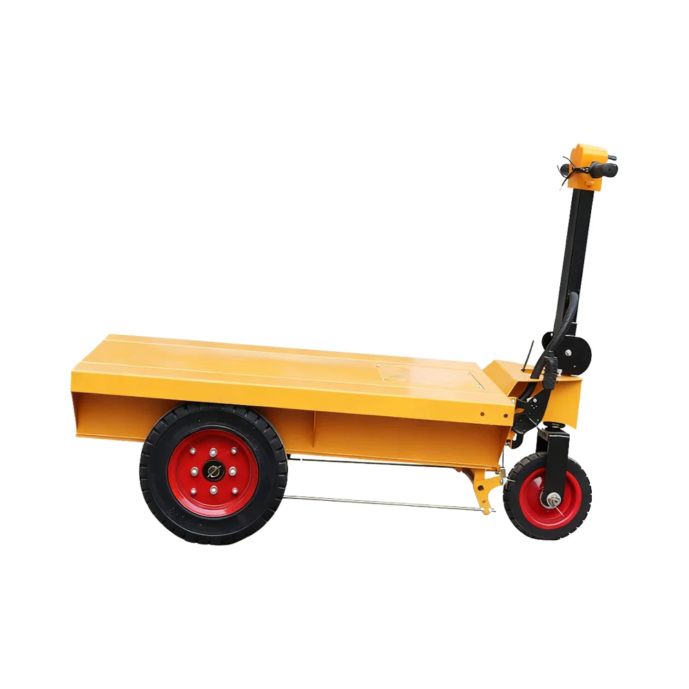High-quality Electric Three-wheeled Flatbed Vehicle Flatbed Handcart Load 800kg Efficient Logistics Transportation