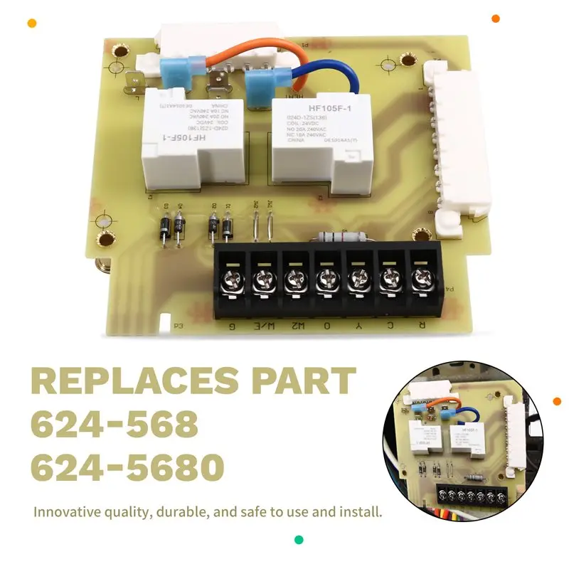 [B25B!】 AC/HP Furnace Replacement Control Circuit Board For Intertherm/Nordyne/Miller Models-Replaces 624-568 624-5680 AC4003-2