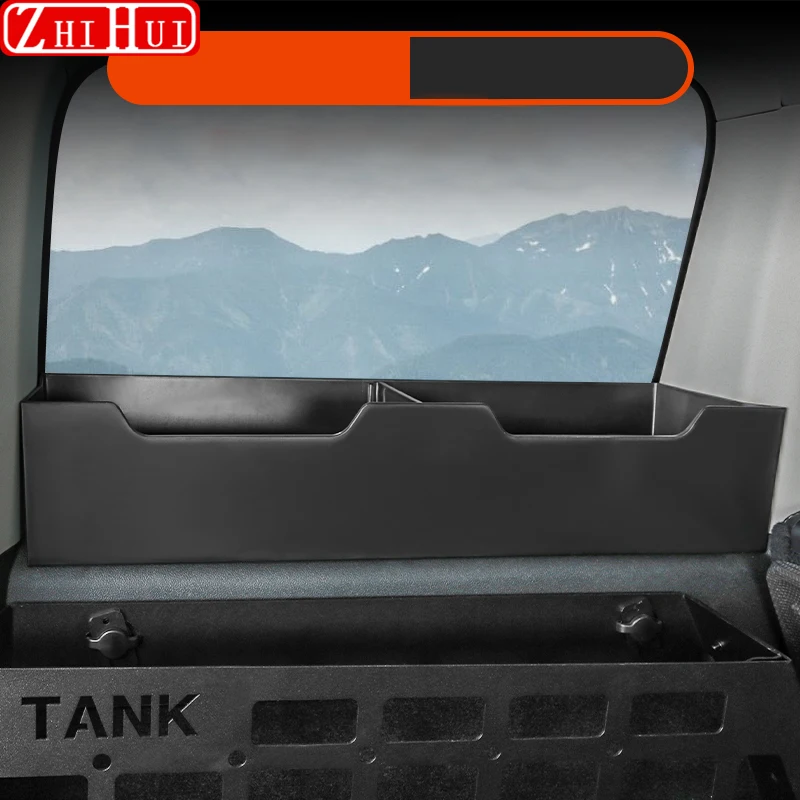 For Great Wall TANK 300 2021-2024 Car Space For Storage Boxes On Both sides of the Trunk Window Storage Box Auto Accessories