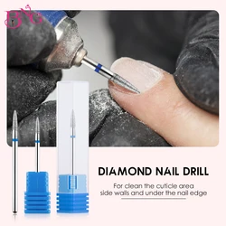 1PC Diamond Nail Drill Bit Pedicure Drill Bits Electric Nail File For Acrylic Gel Nails Cuticle Remover Manicure Pedicure Tools
