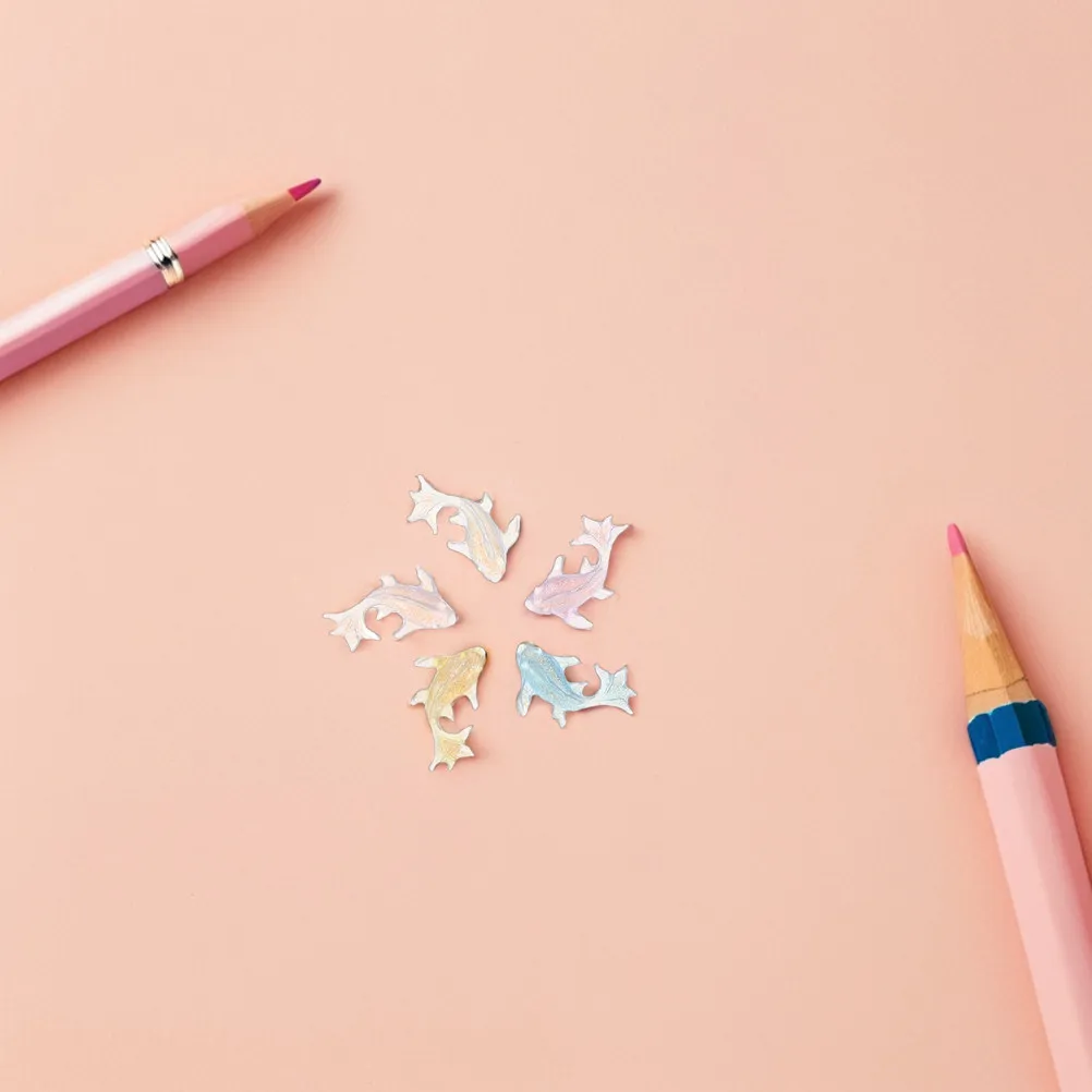 

200Pcs Mini Resin Dolphin Ornaments Smooth Finish Marine Life Figures for Craft Projects Tiny Sea Animal Decor Elements