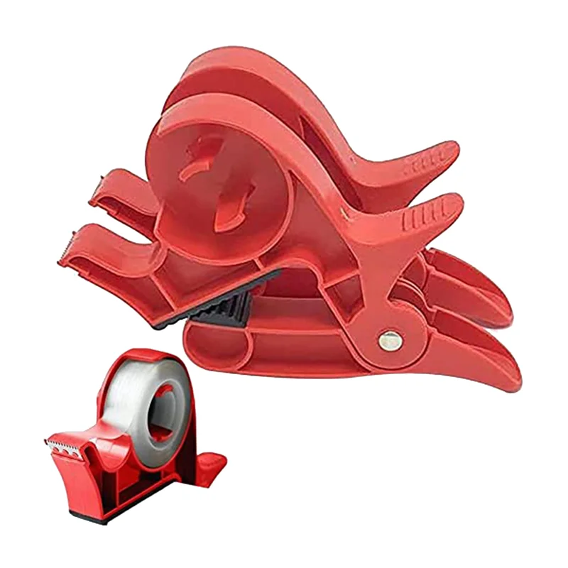 Soporte de cinta de 2 uds., abrazadera de mesa de papel para envolver Navidad, herramienta de embalaje de regalo de mesa, dispensador de cinta para envolver Navidad